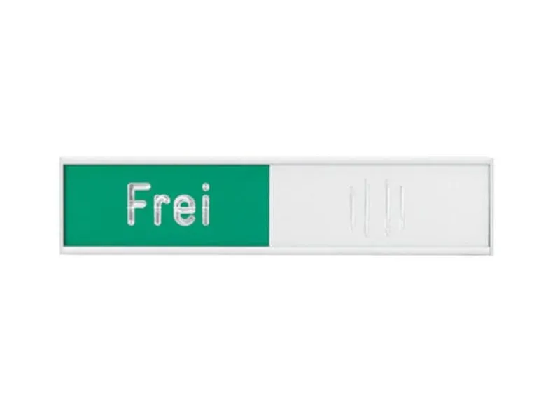 Franken Türschild Frei - Besetzt 10.2 cm x 2.7 cm