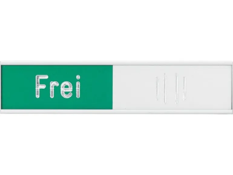 Franken Türschild Frei - Besetzt 10.2 cm x 2.7 cm
