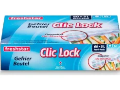 Freshstar Gefrierbeutel 3 Liter, 60 Stück