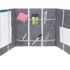FTM Schreibtischtrennwand 39 x 121 cm, Grau