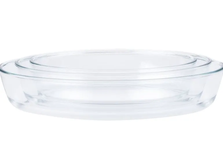FURBER Auflaufform-Set Glas, 3, Stück, Oval