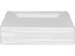 FURBER Einwegteller 20 cm, 50 Stück, Weiss