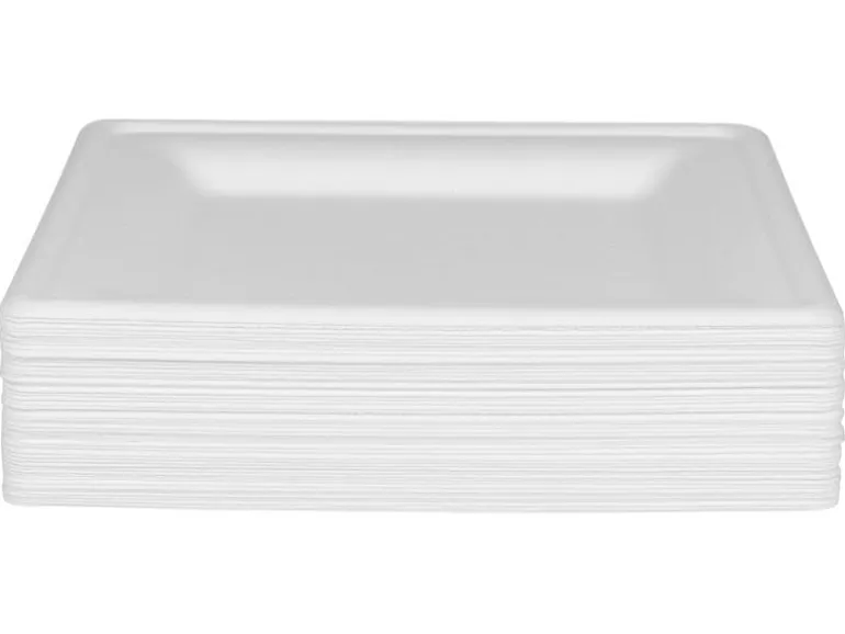 FURBER Einwegteller 20 cm, 50 Stück, Weiss