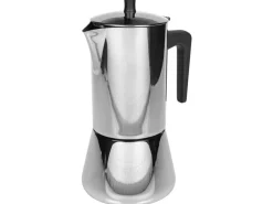 FURBER Espressokocher Chicchi 10 Tassen, Silber