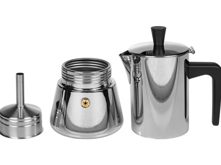 FURBER Espressokocher Chicchi 4 Tassen, Silber