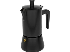 FURBER Espressokocher Chicchi 4 Tassen, Schwarz