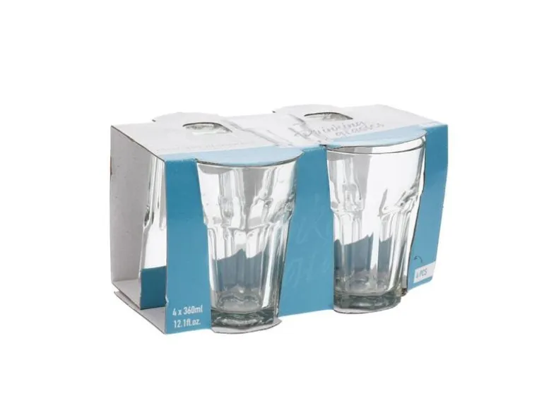 FURBER Trinkglas 360 ml, 4 Stück