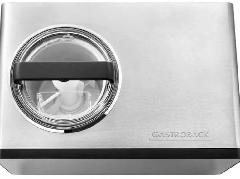 Gastroback Glacemaschine Advanced Control 1.5 l, Schwarz/Silber