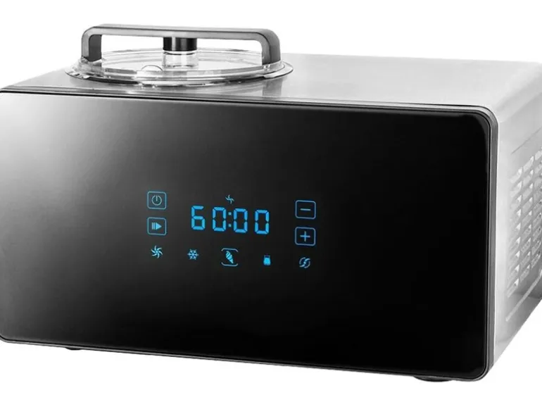 Gastroback Glacemaschine Advanced Control 1.5 l, Schwarz/Silber