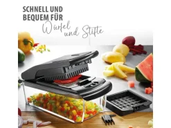 GEFU Gemüseschneider Treppo Transparent/Schwarz