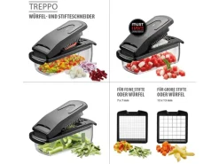 GEFU Gemüseschneider Treppo Transparent/Schwarz
