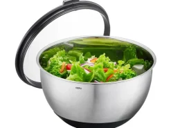GEFU Rührschüssel Muovo 4.5 l, Schwarz/Silber