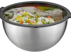 GEFU Rührschüssel-Set Mondi 1 l/2.5 l/4.5 l, Schwarz/Silber