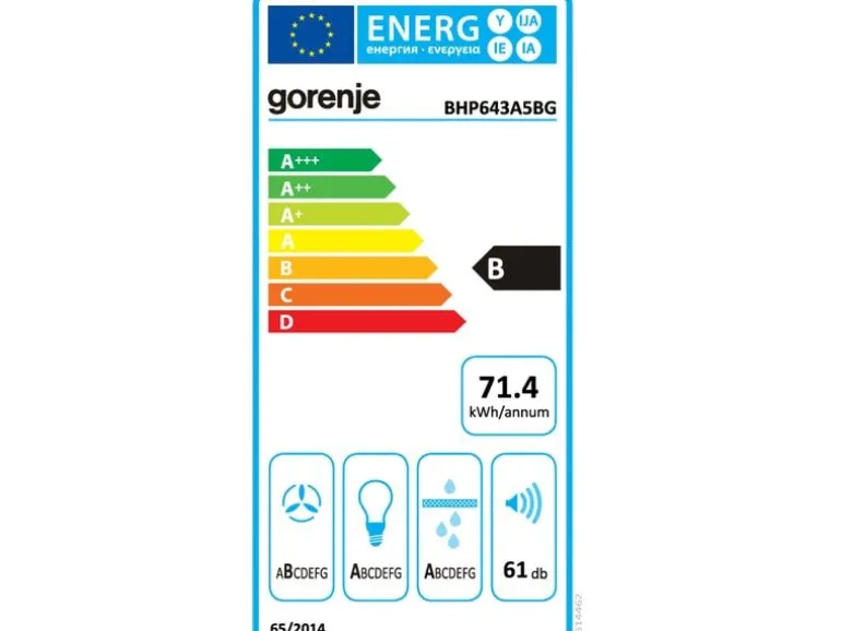Gorenje Abzughaube BHP643A5BG 3 Stufen