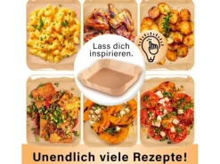 GOURMETmaxx Backpapierschalen, 23 x 23 x 4.5 cm, 50 Stück