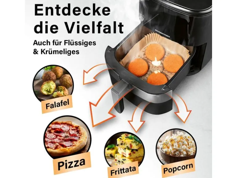 GOURMETmaxx Backpapierschalen, 23 x 23 x 4.5 cm, 50 Stück