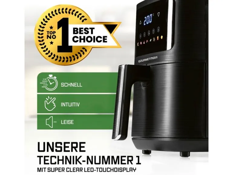 GOURMETmaxx Heissluft-Fritteuse AirGenius S 4.5 l