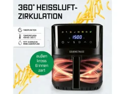 GOURMETmaxx Heissluft-Fritteuse 6.5 l