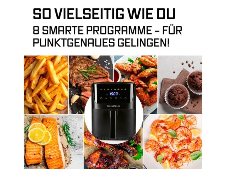GOURMETmaxx Heissluft-Fritteuse 6.5 l