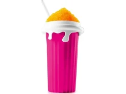 GOURMETmaxx Slushy Ice Maker 0.33 l, Weiss/Rosa