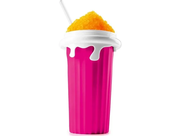 GOURMETmaxx Slushy Ice Maker 0.33 l, Weiss/Rosa