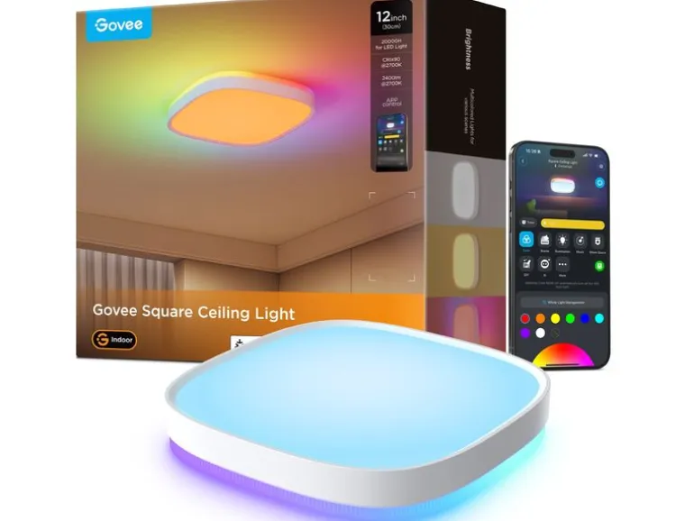 Govee Deckenleuchte 30 cm, 24 W, 2400 lm, RGBWW + RGBIC