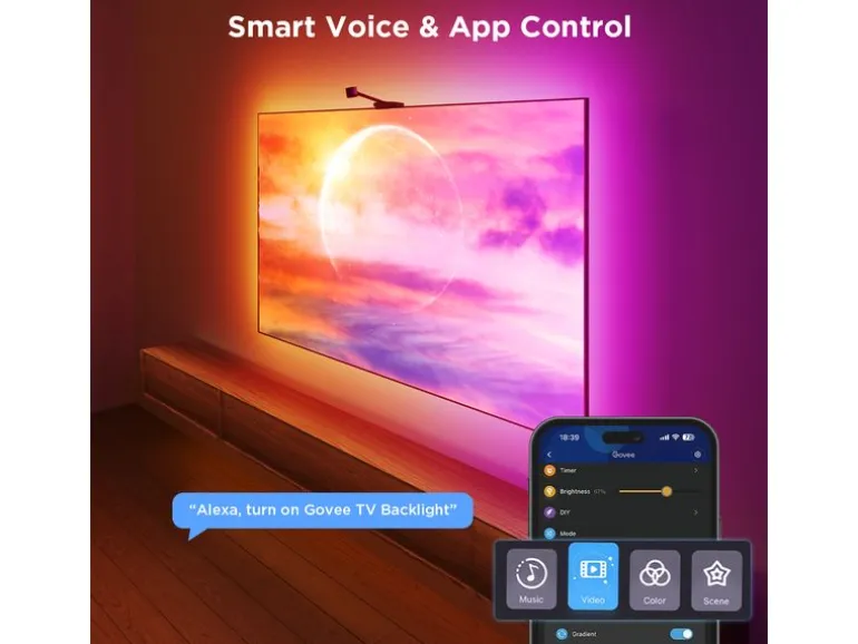 Govee Envisual TV Backlight 3S Netflix Version, RGBICW, 55"-65"