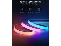 Govee LED Stripe Neon Gaming Table Light, 3 m, RGBIC, Wi-Fi + BT