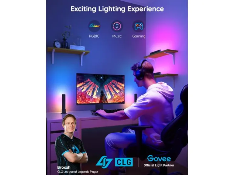 Govee Lichtbalken Flow Plus, RGBICWW, WiFi + Bluetooth