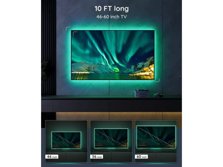Govee TV LED Backlight, 46-60", RGB, BT