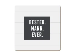 Grafik Werkstatt Korkuntersetzer Bester. Mann. Ever.