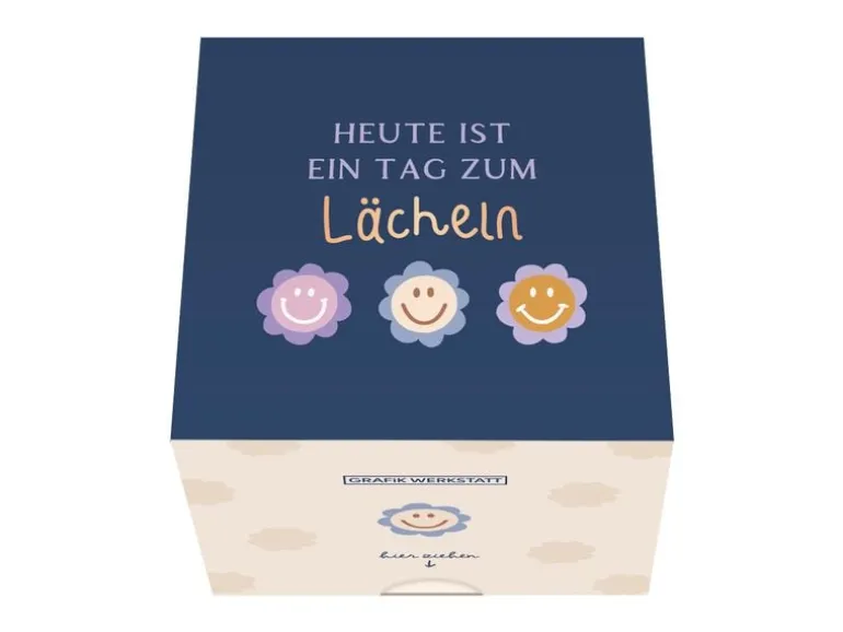 Grafik Werkstatt Message in a Box Lächeln