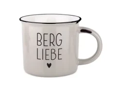 Grafik Werkstatt Vintage Becher Bergglück Bergliebe