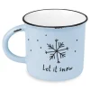 Grafik Werkstatt Vintage Becher Weihnachten, Let it snow
