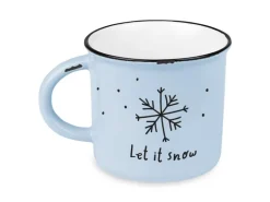 Grafik Werkstatt Vintage Becher Weihnachten, Let it snow