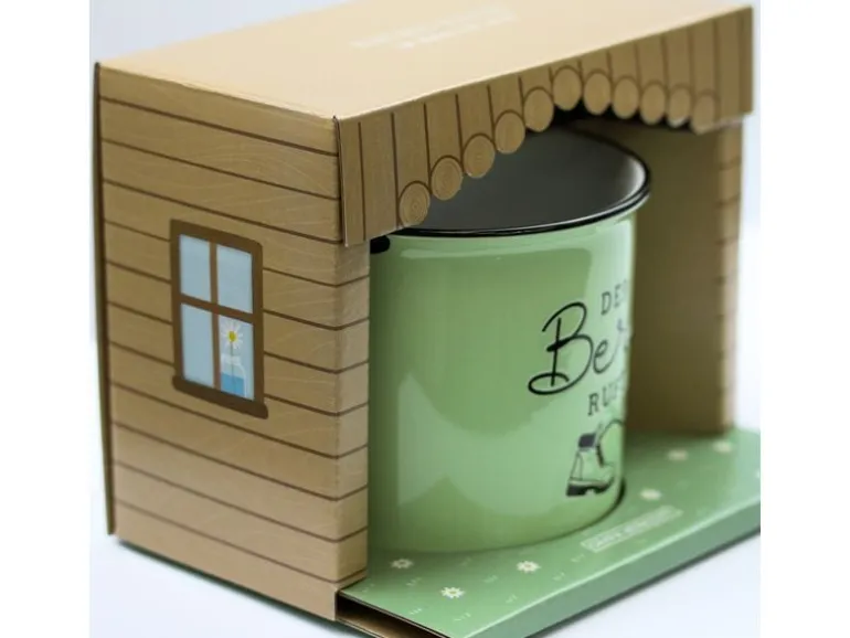 Grafik Werkstatt Vintage Becher Bergglück, Der Berg ruft