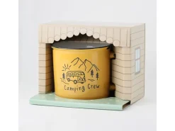 Grafik Werkstatt Vintage Becher Bergglück Camping Crew