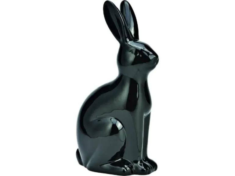 G. Wurm Hase 25 cm Schwarz