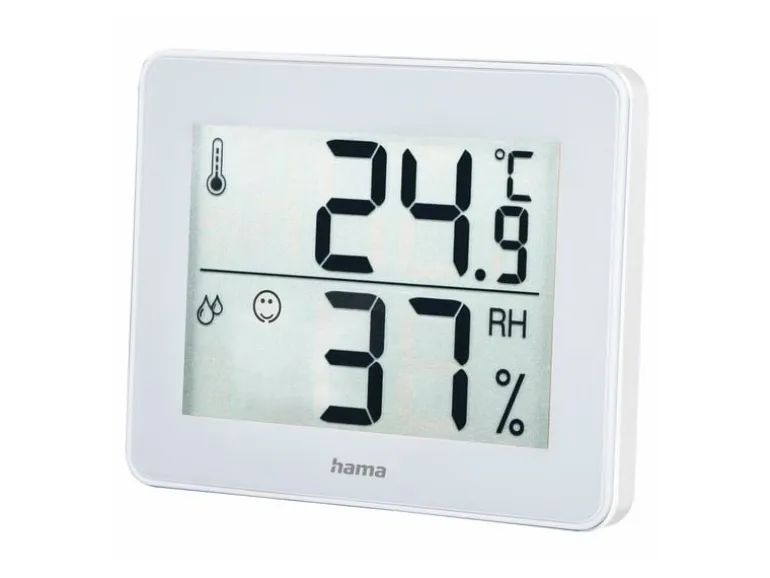 Hama Thermo-Hygrometer TH-130 Kunststoff Weiss