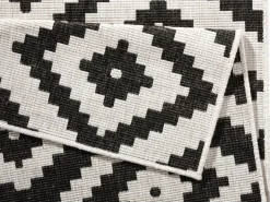 Hanse Home Malta In- & Outdoor Teppich 160 x 230 cm, Schwarz/Crème