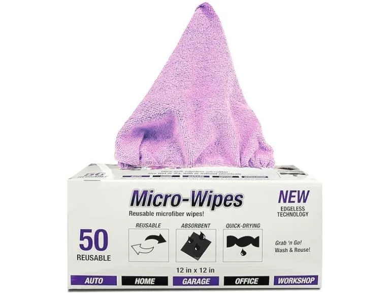 Haushaltsware Mikrofaser-Reinigungstuch Box, 50 Stück, Rosa