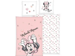 Herding Kinder Bettwäschegarnitur Minnie Mouse, 65/100+160/210 cm