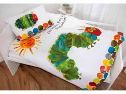 Herding Kinderbettwäsche Raupe Nimmersatt 100 x 135 cm + 40 x 60 cm