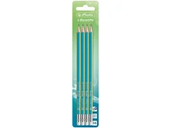 Herlitz Bleistift GREENline Blau-Grün, 4 Stück