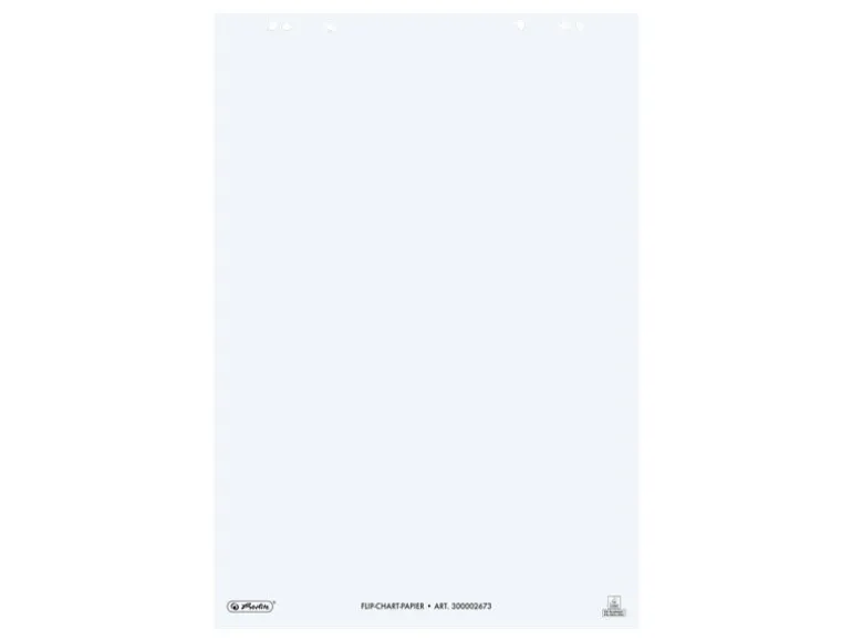 Herlitz Flipchartblock 65 x 98 cm, blanko, 20 Blatt