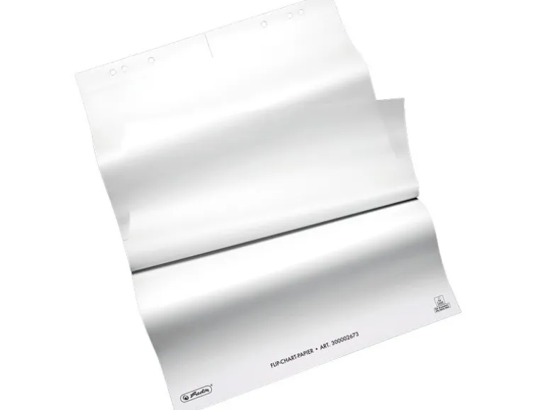 Herlitz Flipchartblock 65 x 98 cm, blanko, 20 Blatt