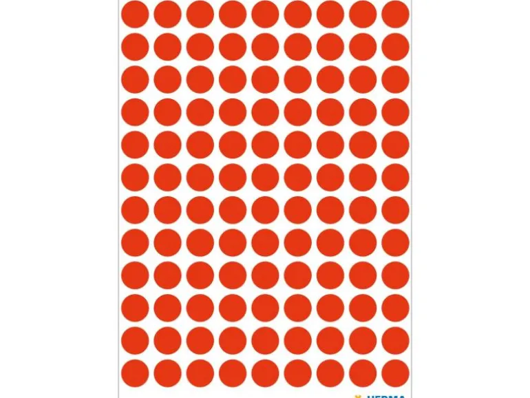Herma Stickers Klebepunkte Vario Ø 8 mm, Neonrot