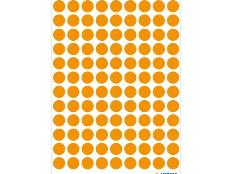 Herma Stickers Klebepunkte Vario Ø 8 mm, Neonorange