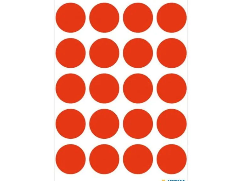 Herma Stickers Klebepunkte Vario Ø 19 mm, Neonrot