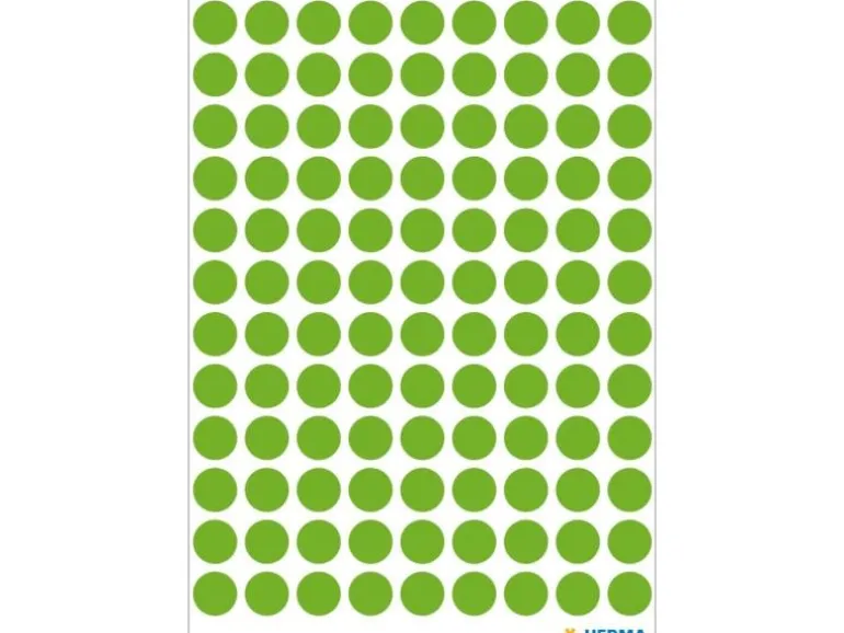 Herma Stickers Klebepunkte Vario Ø 8 mm, Neongrün